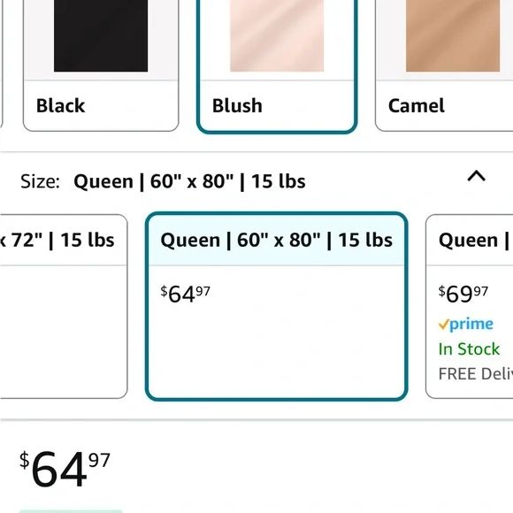 Luna Weighted blanket Blue 48 x 72 15 lb New with tags - Picture 4 of 5